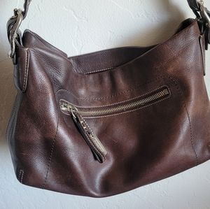 Coach leather shoulder bag
